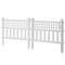 Gardenised Plastic Outdoor Decor Garden Flower Edger Fence, Border, 4 Panels, White QI004112W.4 - alternate 7